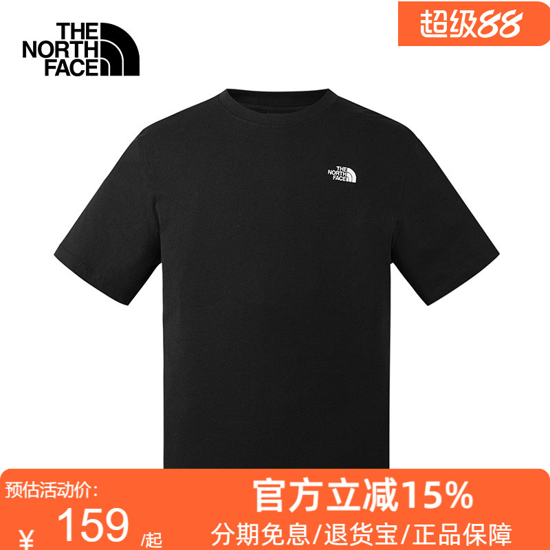 TheNorthFace北面T恤26春夏男户外休闲舒适纯棉LOGO圆领短袖8GWE图片