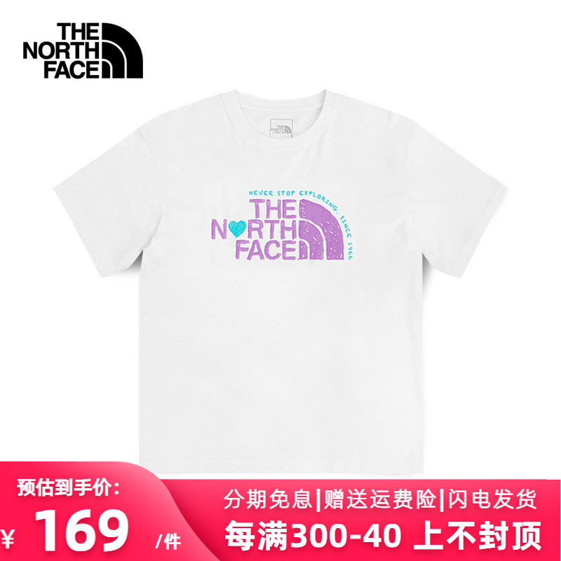 TheNorthFace北面24春夏户外男女款印花宽松休闲短袖运动T恤7WDX 户外/登山/野营/旅行用品 户外休闲衣 原图主图