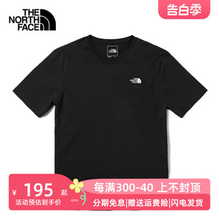 8AVE TheNorthFace北面卡通T恤女24春夏新款 户外透气圆领休闲短袖