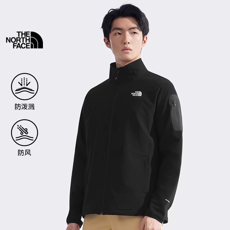 TheNorthFace北面男软壳衣外套户外防风防泼溅抓绒衣立领夹克8DG2