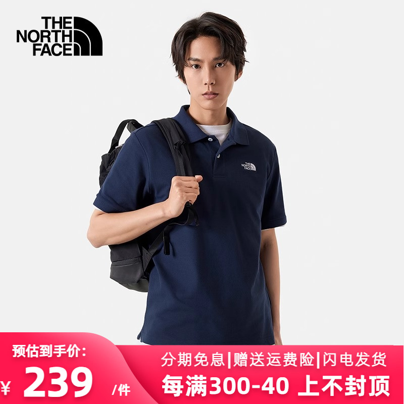 thenorthface北面男短袖POLO户外