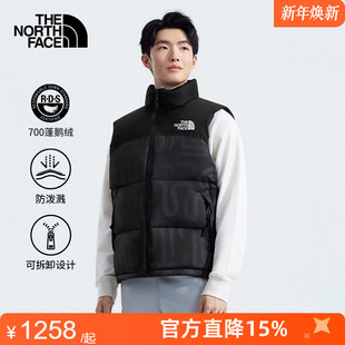 3JQQ Nuptse羽绒马甲鹅绒保暖ICON复刻TheNorthFace 北面男女款