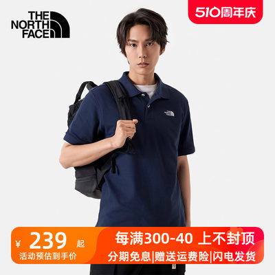 thenorthface北面男短袖POLO户外