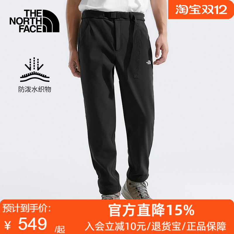 北面休闲裤男25秋冬新款加绒