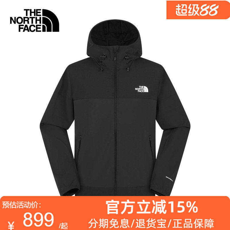 TheNorthFace北面男软壳夹克防风防泼水连帽外套户外26春夏8G75图片