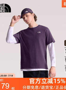北面短袖T恤男女同款纯棉运动户外休闲透气新款TheNorthFace|8GWE
