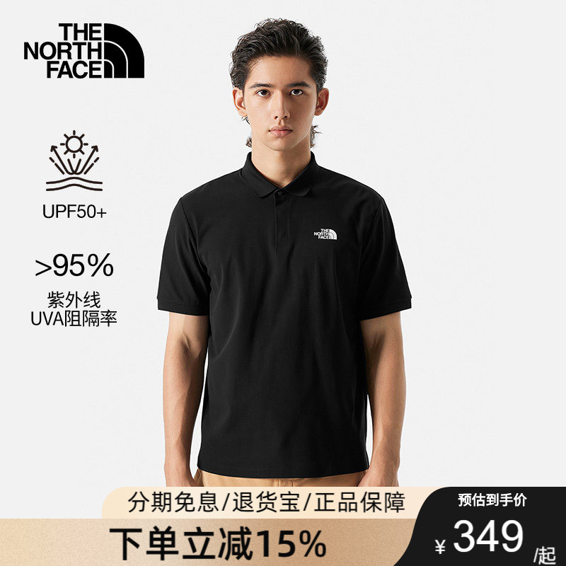 TheNorthFace北面短袖T恤男26春夏新款户外防晒翻领Polo衫87W2图片