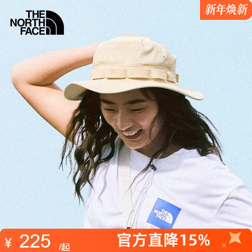 TheNorthFace北面运动帽男女25春夏户外遮阳钓鱼防晒渔夫帽子5FXF