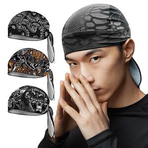 骑行小帽夏季防风防晒运动帽户外运动头套海盗帽自行车骑行头巾男