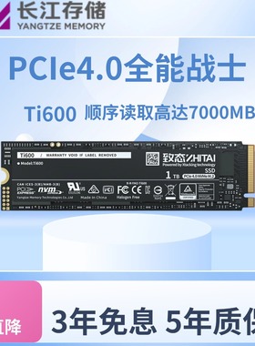 致态/ZhiTai Ti600 500G 1T 2T 4T M.2 NVMe PCIe 4.0固态硬盘SSD