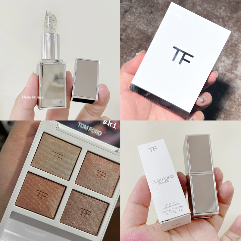 TomFord汤姆福特2022TF圣诞限定白色眼影盘01Apred ski银箔润唇膏