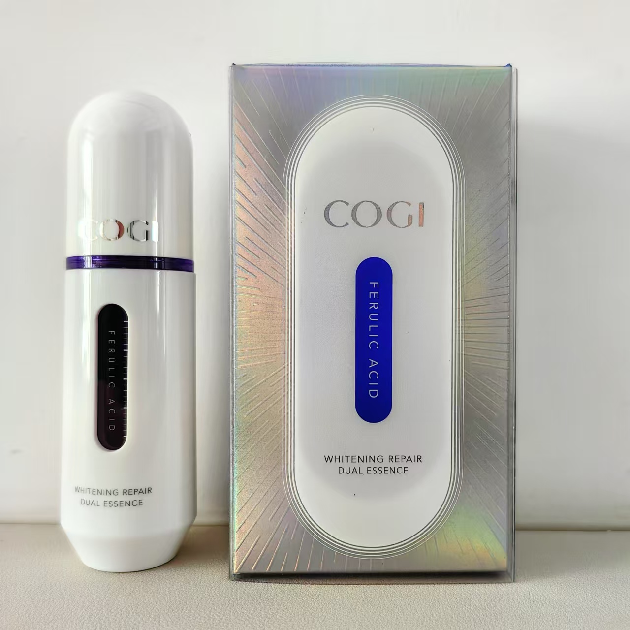 高姿匀净透白淡斑精华液焕白修护分仓精华液阿魏酸发光高资化妆品