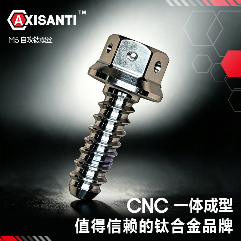 AXSIANTI自攻钛螺丝CNC一体成型