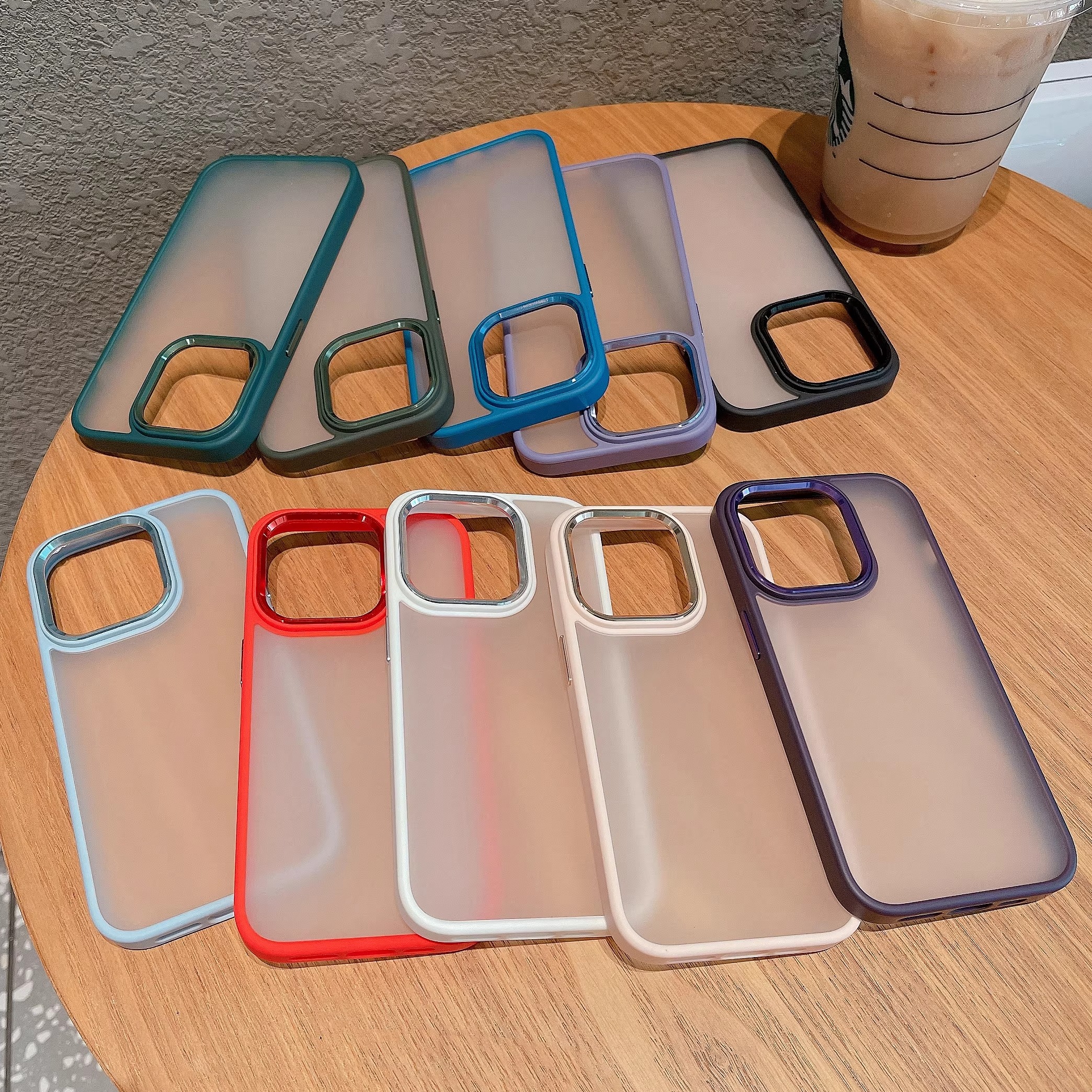 适用iPhone15Promax手机壳16Pro苹果13/14磨砂透明凹槽滴胶diy亚克力金属镜头高级感12por全包防摔11保护套