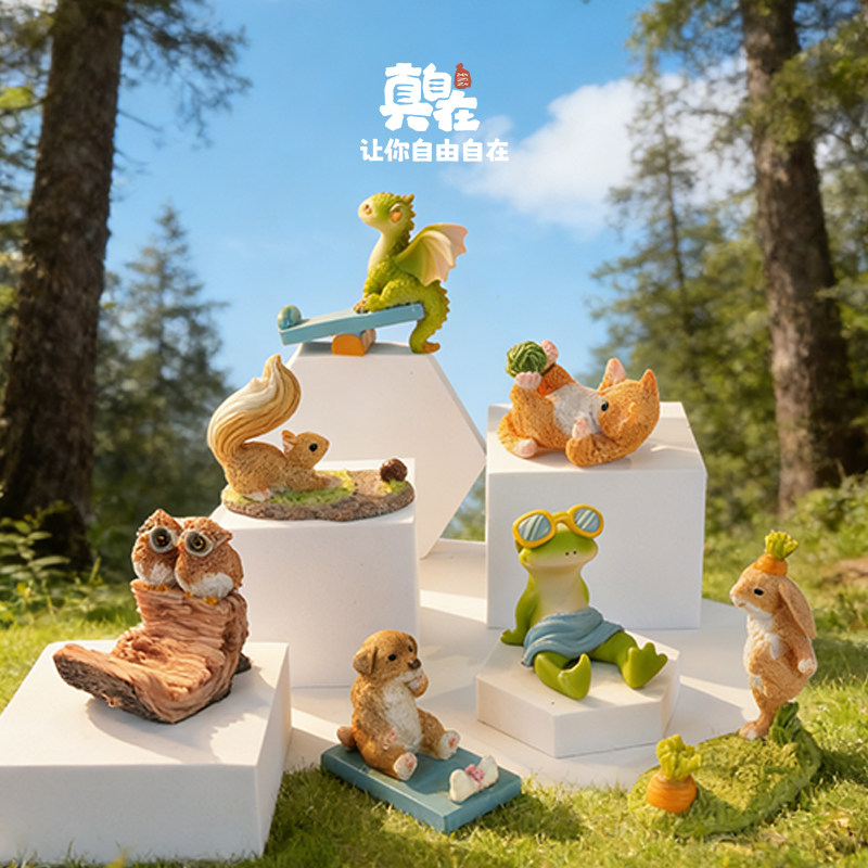 懒人追剧神器创意桌面手机支架可爱动物卡通生日床头摆件