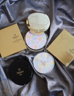 日本本土E大饼雅莉格丝ELEGANCE欢颜蜜粉饼试用小样控油遮瑕