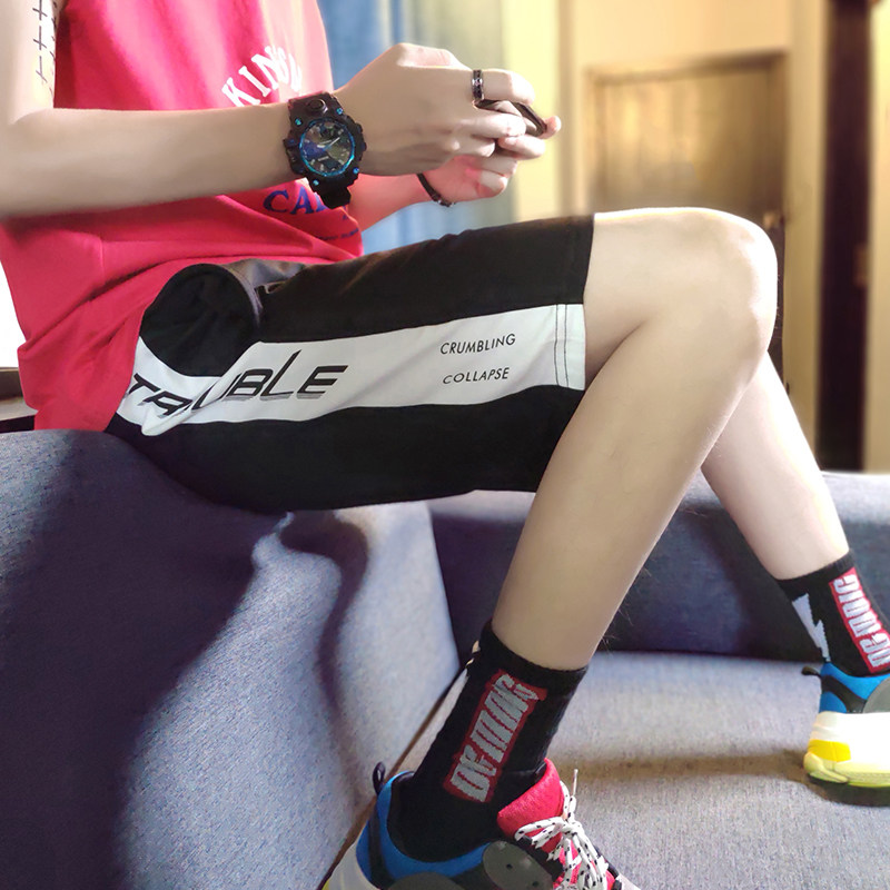2018 New summer ins shorts man leisure time motion shorts Schoolboy Easy Popular Hong Kong version run Metrosexualin the Men's clothing, Casual pants  category - from Buy2taobao.com to provide professional Taobao agent buy service