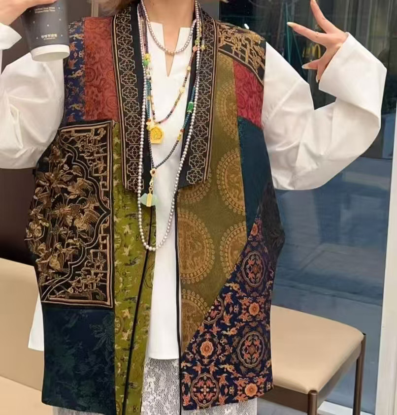 2026早春新款新中式国风马甲价格私信,女装/女士精品,汉服套装,淘宝优惠券,粉丝福利购,淘宝优惠卷