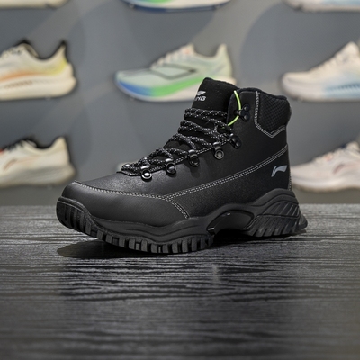 李宁保暖男女同款系带休闲鞋