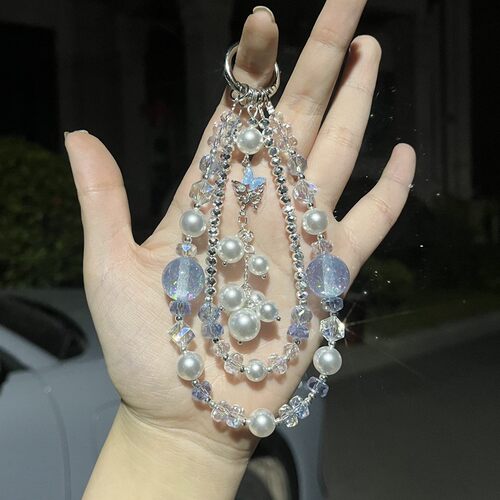 【设计师款】源起diy水晶手机挂链挂绳爆闪挂手腕高颜值挂链挂件