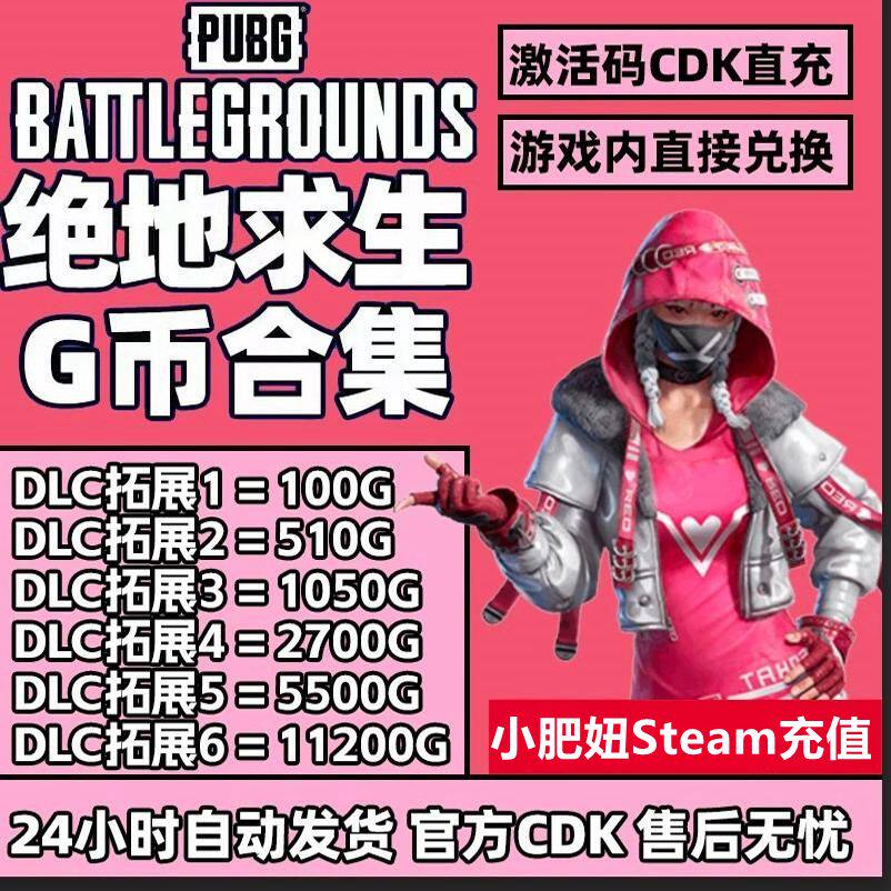 PUBGG币CDK兑换码绝地求生金币吃鸡G游戏币皮肤点卷官方充值激活