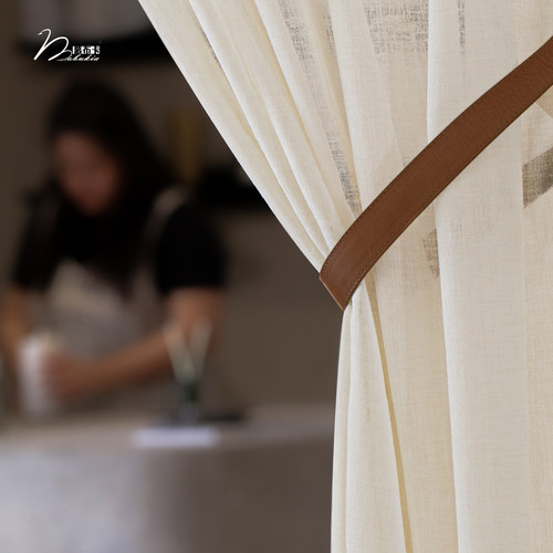 MOBUKIA棉麻质感布艺屏风隔断帘