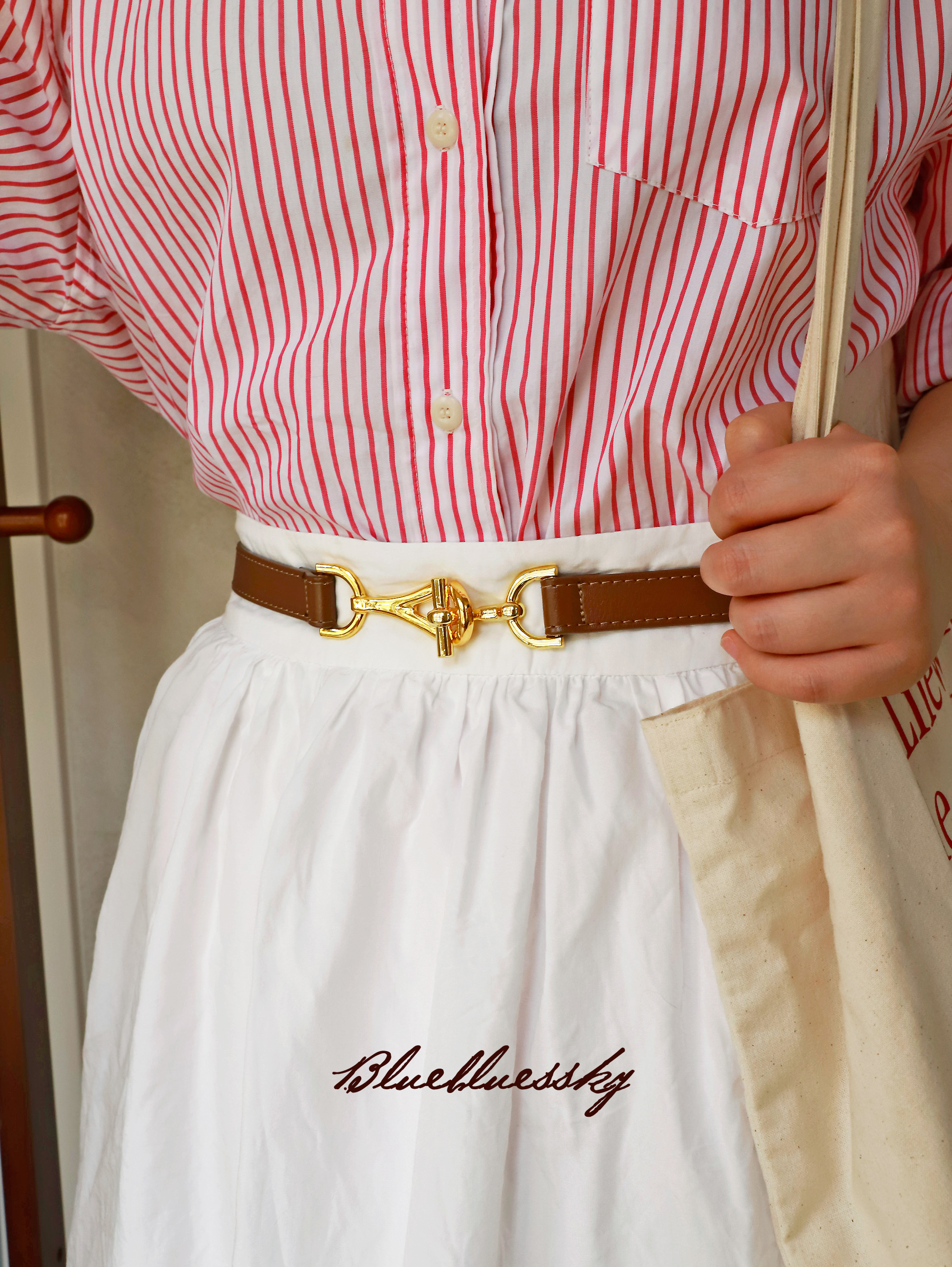 法式复古金扣ins小众设计腰带