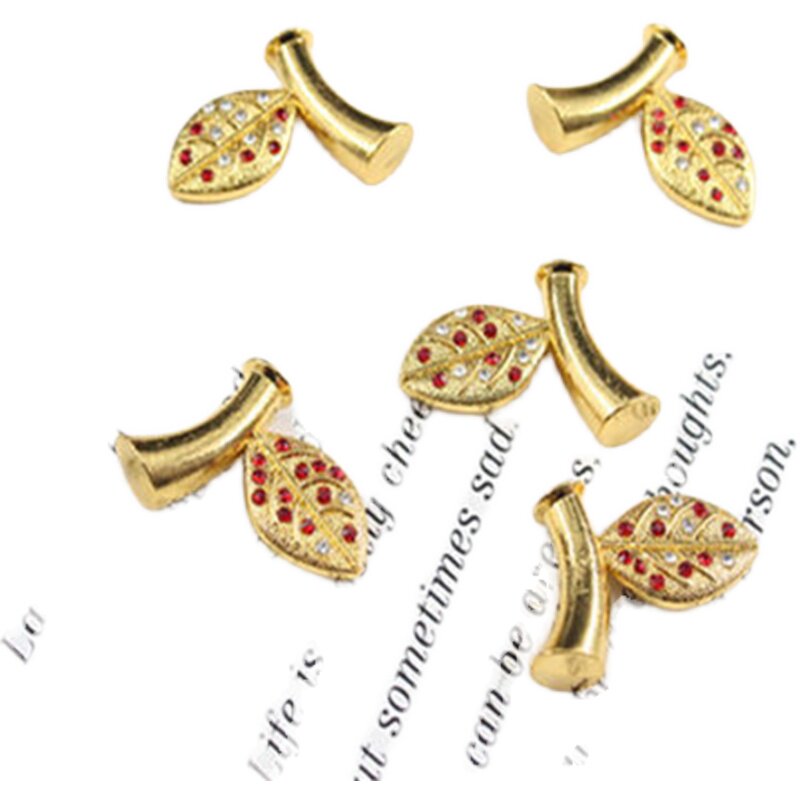 DIY FOAM APPLE MATERIAL WRAP ALLOY LEAF BEADED CHRISTMAS PEARL APPLE CHRISTMAS EVE GIFT HANDMADE MATERIAL