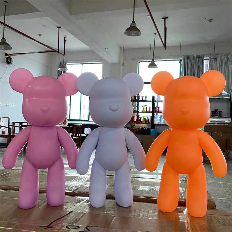 INTERNET CELEBRITY FLUID VIOLENCE BEAR HANDMADE DIY MATERIAL PACKAGE ACRYLIC PAINT GRAFFITI WHITE EMBRYO PARENT-CHILD INTERACTIVE CREATIVE GIFTS