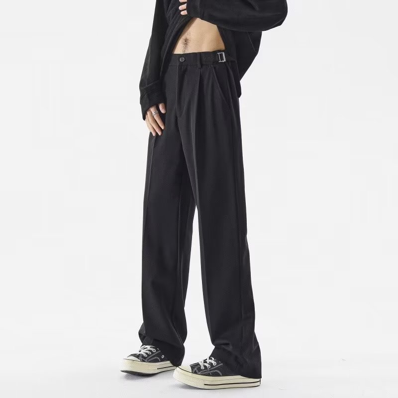 西裤男休闲裤直筒垂感西装裤高街ins潮牌高级感宽松夏季薄款长裤