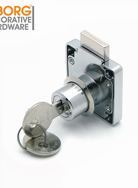 柜门锁 抽屉锁 抽屉暗锁 衣柜锁 办公家具锁138L常规型/通开匙