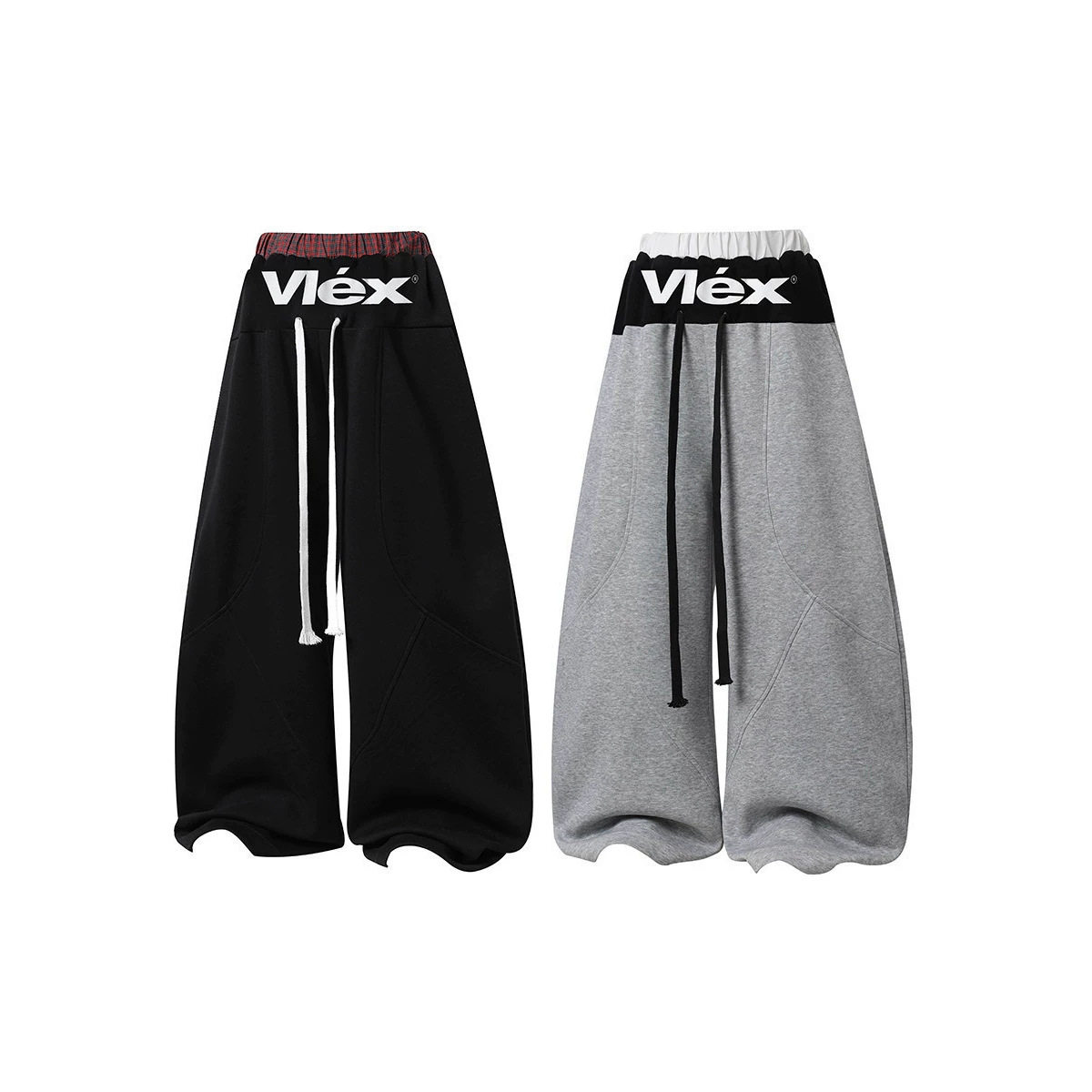 美式复古街头三腰头爵士跳舞阔腿卫裤cleanfit男女宽松休闲裤子潮