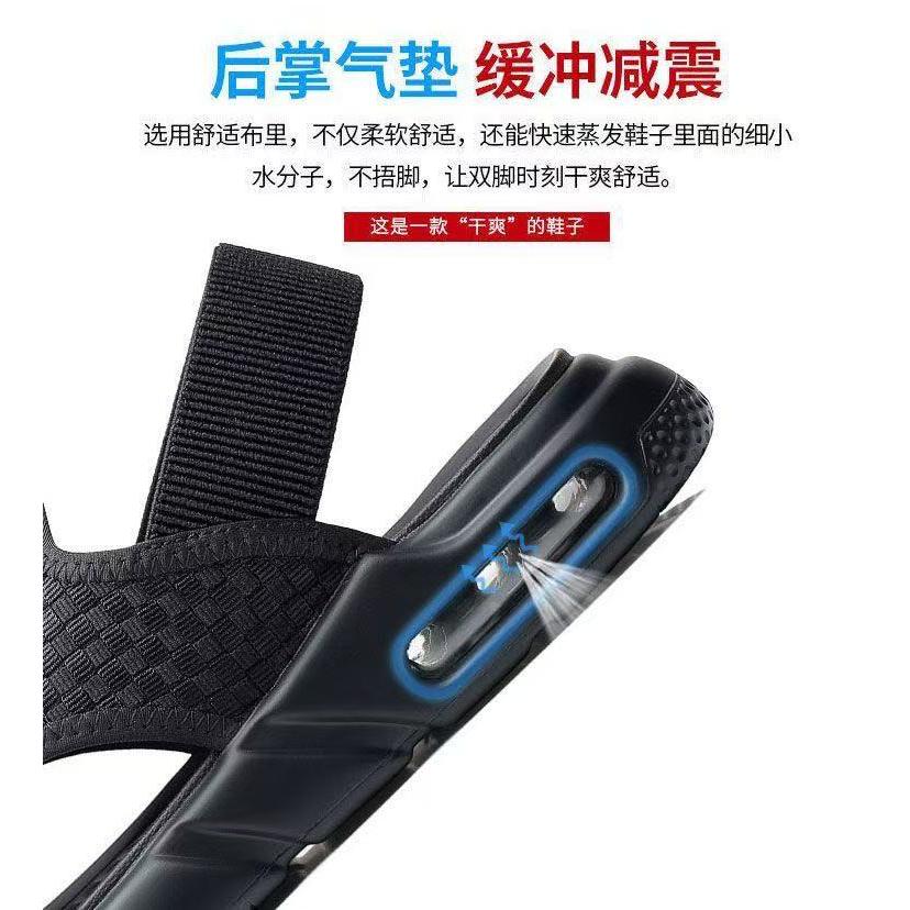 男士沙滩鞋秋韩版百搭透气凉鞋外穿潮流两用运动拖鞋开车软底休闲