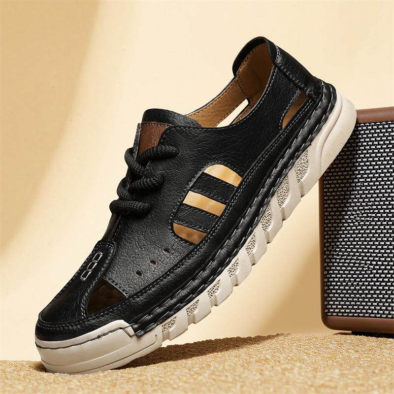 沙滩鞋男夏季2026新款外穿凉拖户外涉水溯溪司机开车防滑包头凉鞋