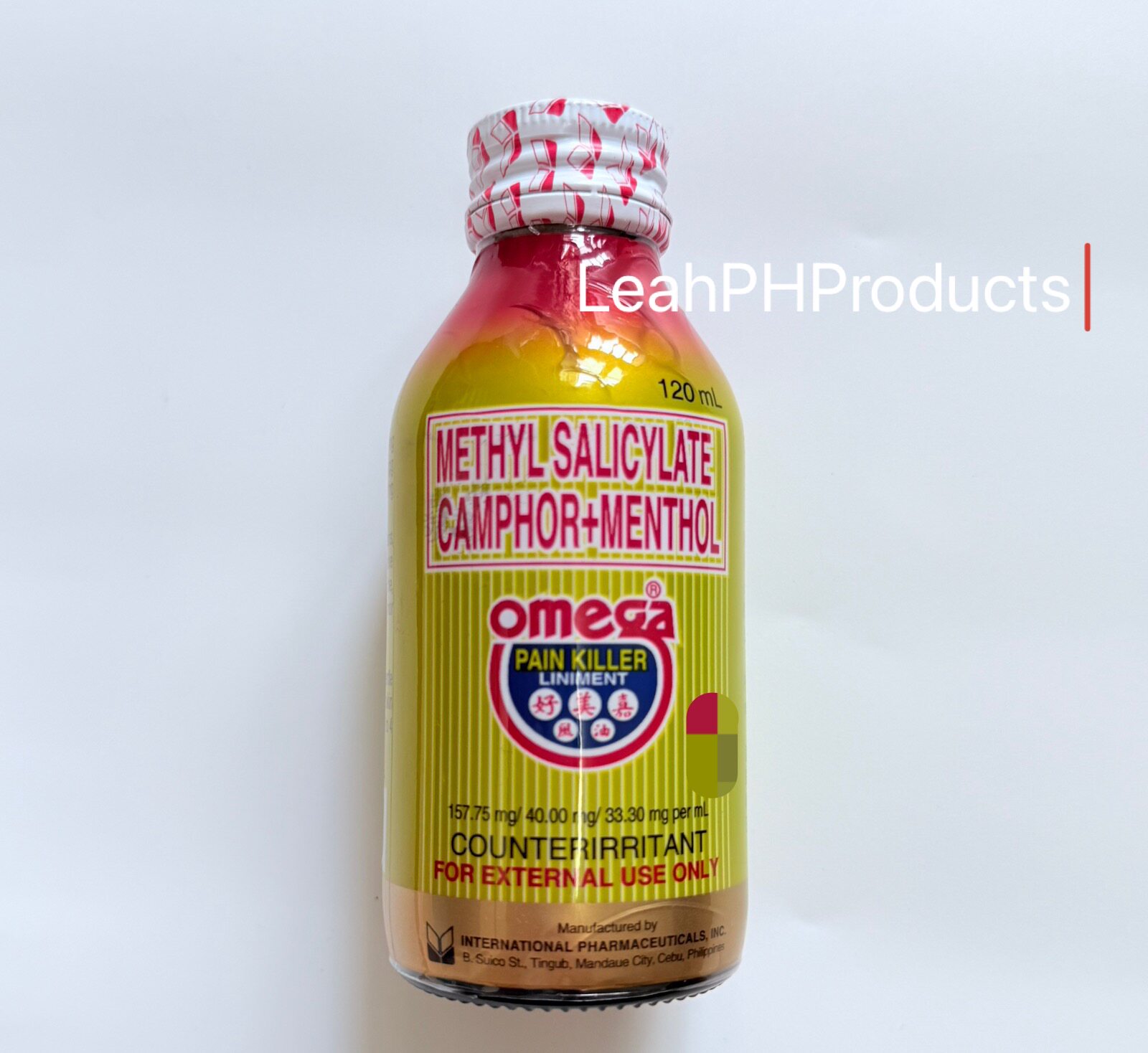 Available omega Philippine 120ml正品好美嘉风油