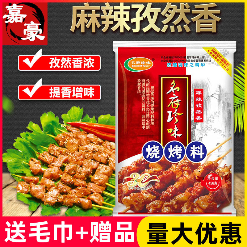 名府珍味 烧烤料 麻辣孜然香456g 烧烤外撒料 面筋鸡翅调味料商用