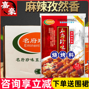 件外撒料面筋鸡翅调味料商用 麻辣孜然香456gX20 名府珍味 烧烤料