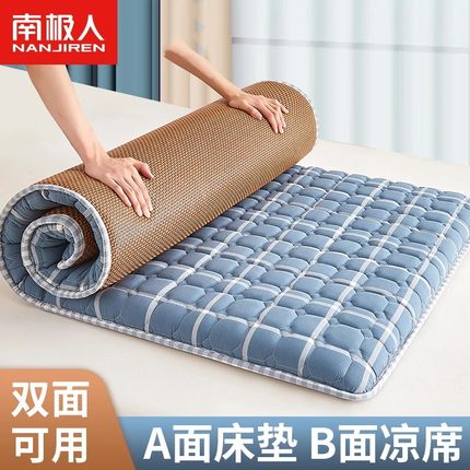 凉席四季专用垫子软垫单人床垫两用学生宿舍90cmx190cm冬夏地垫