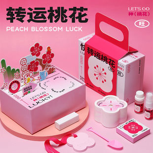 转运桃花种植香薰蜡烛礼盒升职生日礼物男女朋友高级感开学送闺蜜