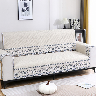 沙发垫四季通用防滑简约现代坐垫子全包沙发套罩靠背巾盖布北欧风