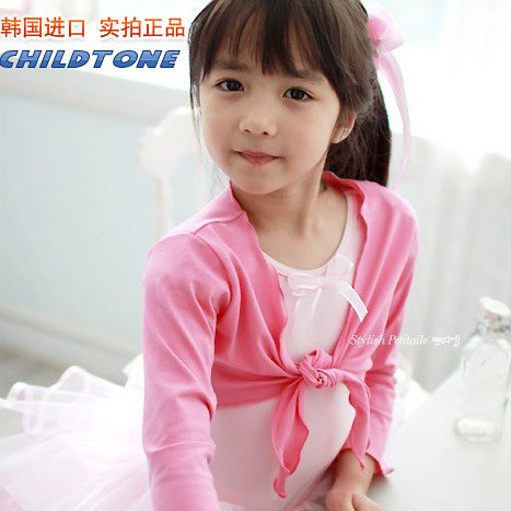 韩国进口儿童芭蕾舞蹈衣 幼儿园练功服装 少儿秋冬跳舞外套披肩