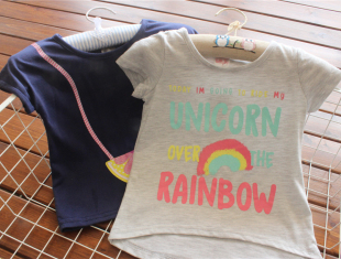 小童棉质小衫 外贸童装 T恤 女童宝宝纯棉弹力短袖 2020夏季