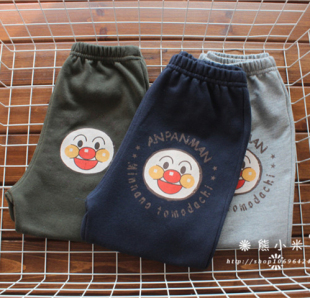 120码 休闲裤 日单男女童宝宝纯棉毛圈宽松版 儿童卫裤 子 运动裤