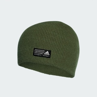 阿迪达斯男子针织透气保暖简约百搭时尚 logo休闲运动棉线帽GS2115