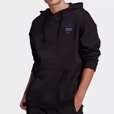 漫画卡通logo套头连帽卫衣