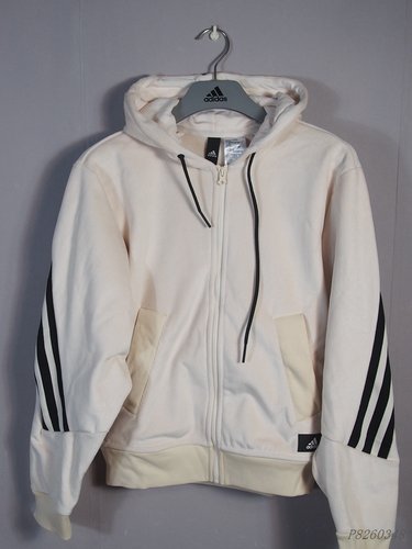 宽松剪裁通臂三条纹logo外套