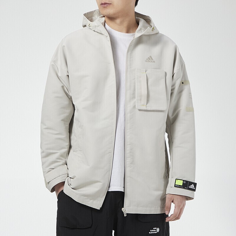 可移动贴袋加绒保暖防风梭织