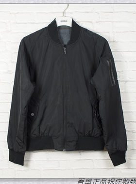 阿迪达斯两面穿男子秋冬加绒保暖立领开身夹克外套 BQ5586 BQ5589