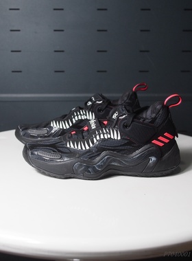 阿迪达斯漫威联名米切尔3大童少年低帮耐磨减震防滑篮球鞋 GZ5495