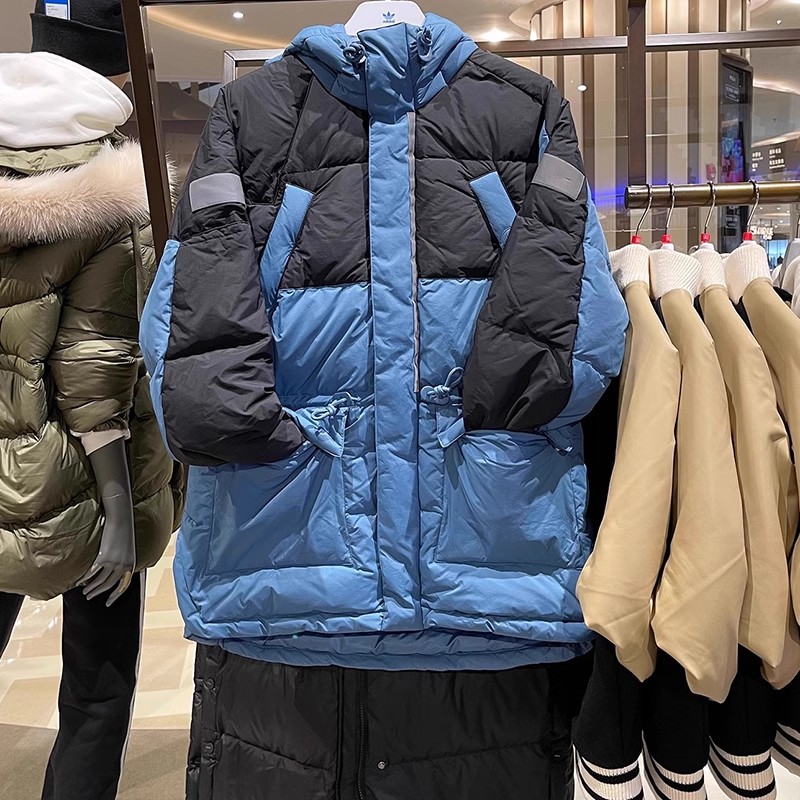 60%鸭绒中长款耐磨加厚羽绒服